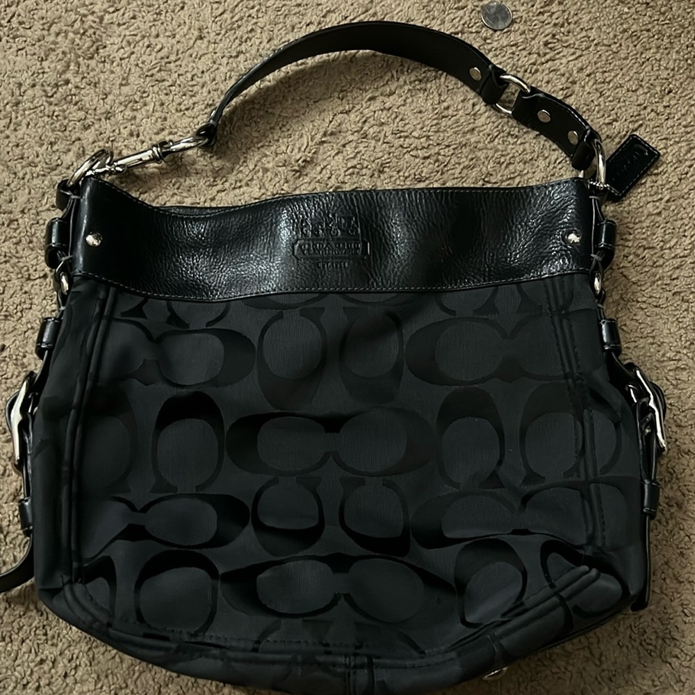 Coach monogram bag in black